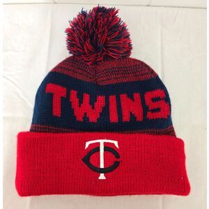 MLB MN Twins Target Collaboration Knit Pom-Pom Hat 100% Acrylic - MELONWEAR